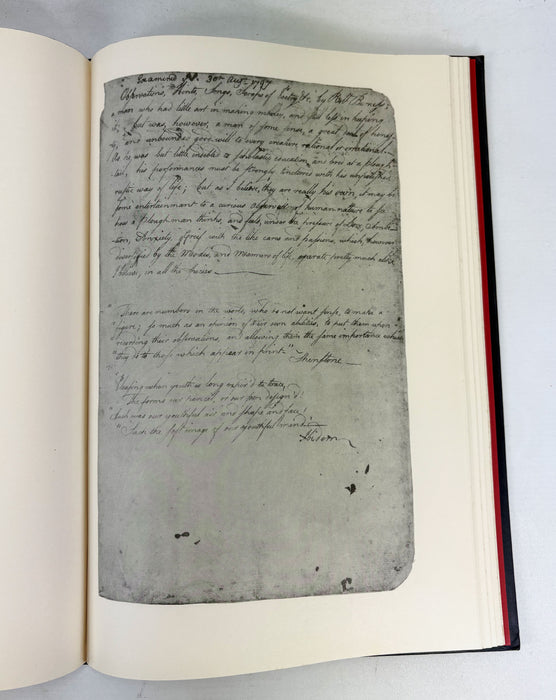 Robert Burns's Commonplace Book 1783-1785; Reproduced in Facsimile from the Poet's Manuscript with Transcript, Centaur Press, 1965