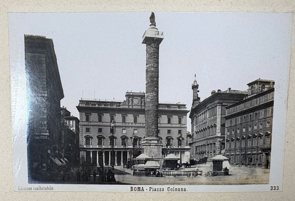 Roma - Vintage Italian Souvenir Photo Album c. 1900, with 50 images. Grand Tour album from Rome.