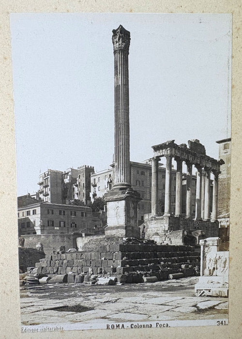 Roma - Vintage Italian Souvenir Photo Album c. 1900, with 50 images. Grand Tour album from Rome.