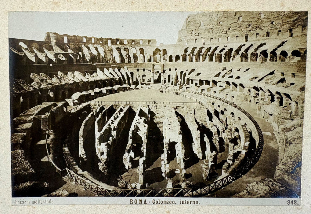 Roma - Vintage Italian Souvenir Photo Album c. 1900, with 50 images. Grand Tour album from Rome.