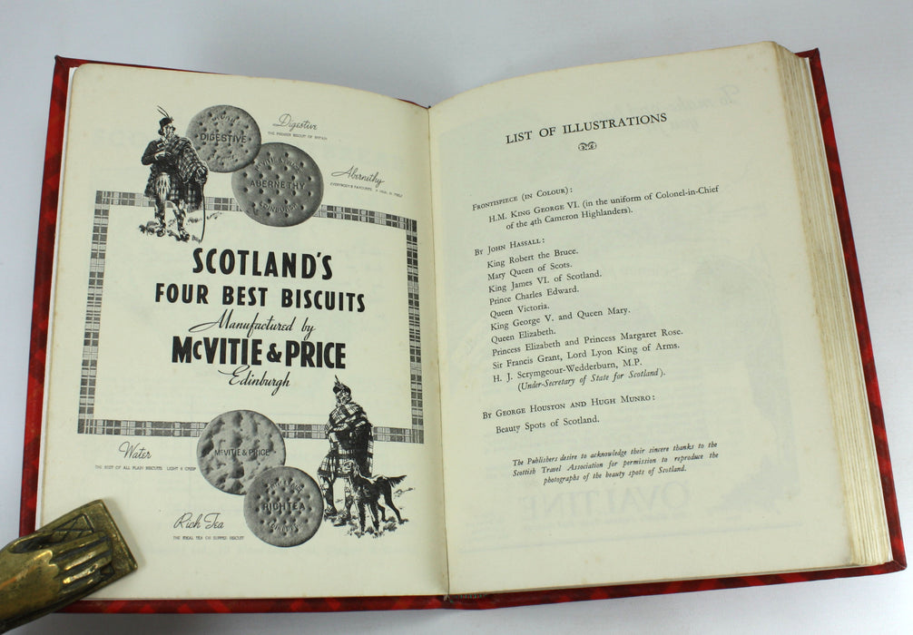 Royal Scotland, by John Ross, 1937; Custom tartan leather binding