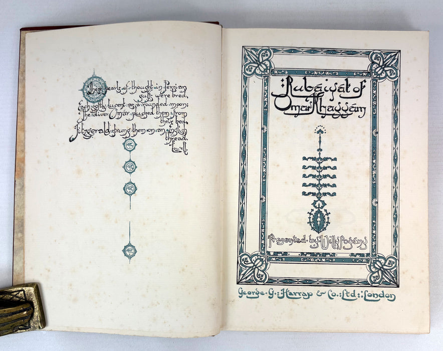 Rubaiyat of Omar Khayyam. Presented by Willy Pogany, George G. Harrap & Co.