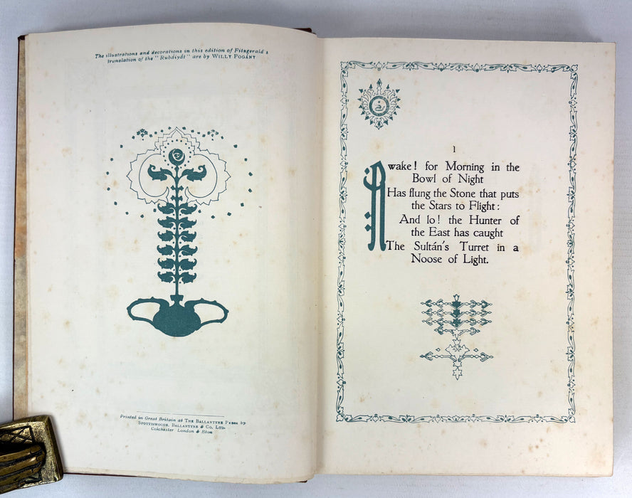 Rubaiyat of Omar Khayyam. Presented by Willy Pogany, George G. Harrap & Co.