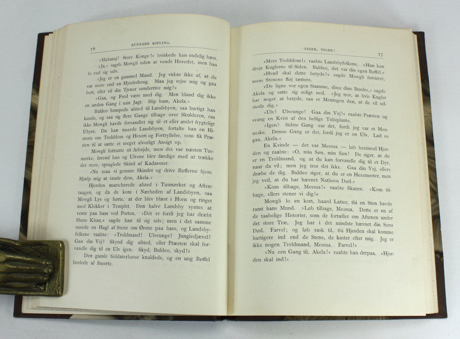 Rudyard Kipling; Jungle-Bogen, 1904. Danish edition of The Jungle Book.