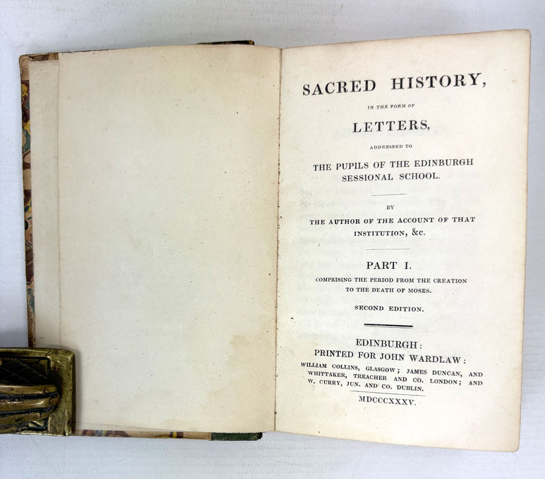 Sacred History in the form of Letters addressed to the Pupils of Edinburgh Sessional School, 1830-1835