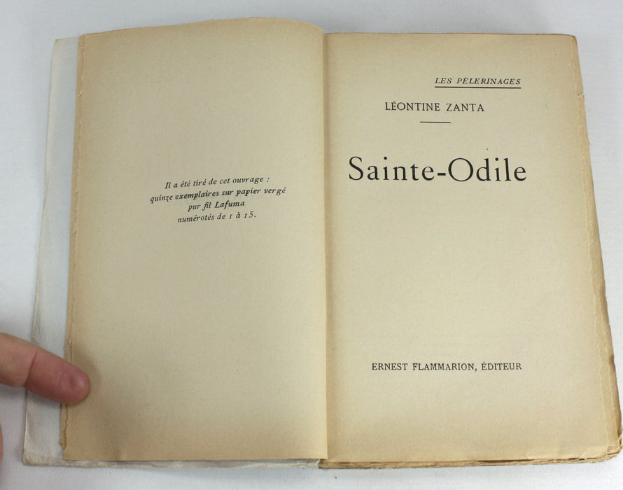 Sainte-Odile, Leontine Zanta, 1931