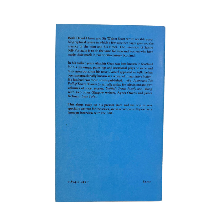 Saltire Self Portraits; Alasdair Gray, The Saltire Society, 1988