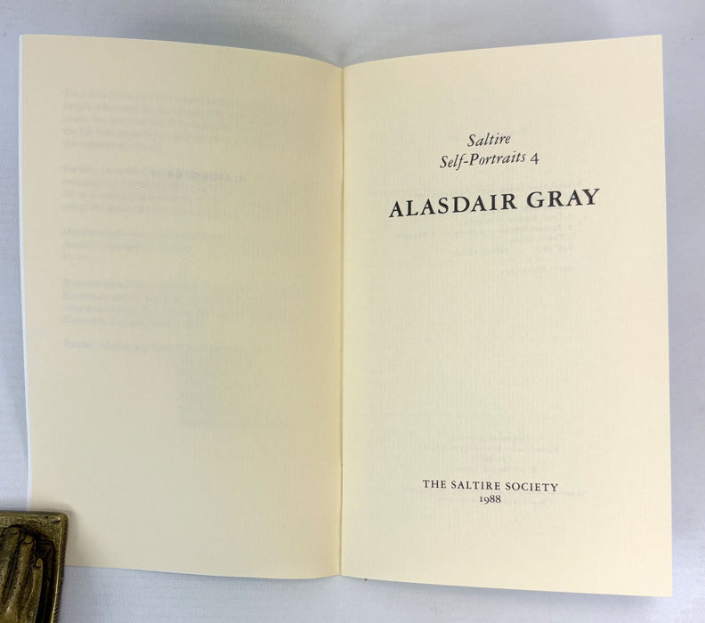 Saltire Self Portraits; Alasdair Gray, The Saltire Society, 1988