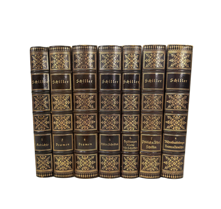 Schillers Werke, Textrevision von Heinrich Kurz, Leipzig, with 1886 autograph inscription by Mabell, Countess of Airlie