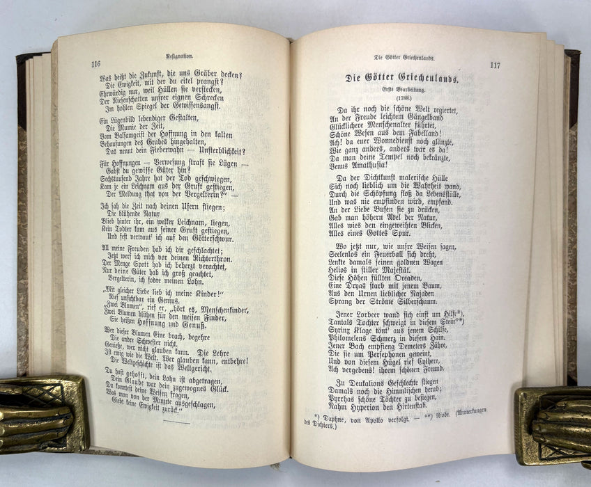 Schillers Werke, Textrevision von Heinrich Kurz, Leipzig, with 1886 autograph inscription by Mabell, Countess of Airlie