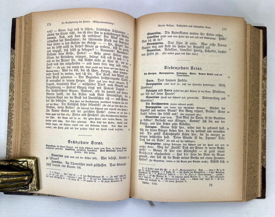 Schillers Werke, Textrevision von Heinrich Kurz, Leipzig, with 1886 autograph inscription by Mabell, Countess of Airlie