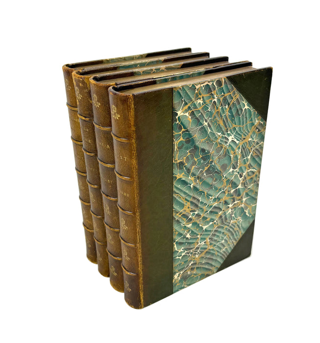 Set of 4 uniform Charles Kingsley novels; Two Years Ago; Alton Locke; Hypatia; and Yeast, 1895-1897