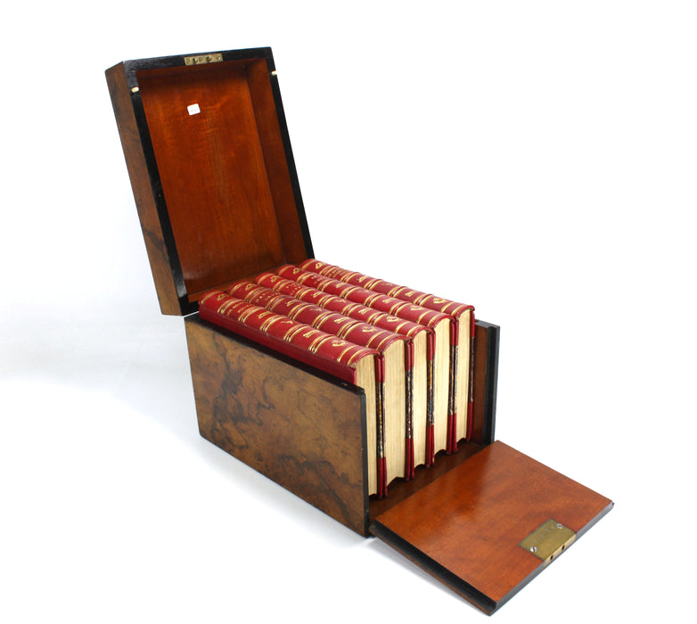 Set of 5 Jorrocks novels by R. S. Surtees, c.1870, housed in Walnut presentation case