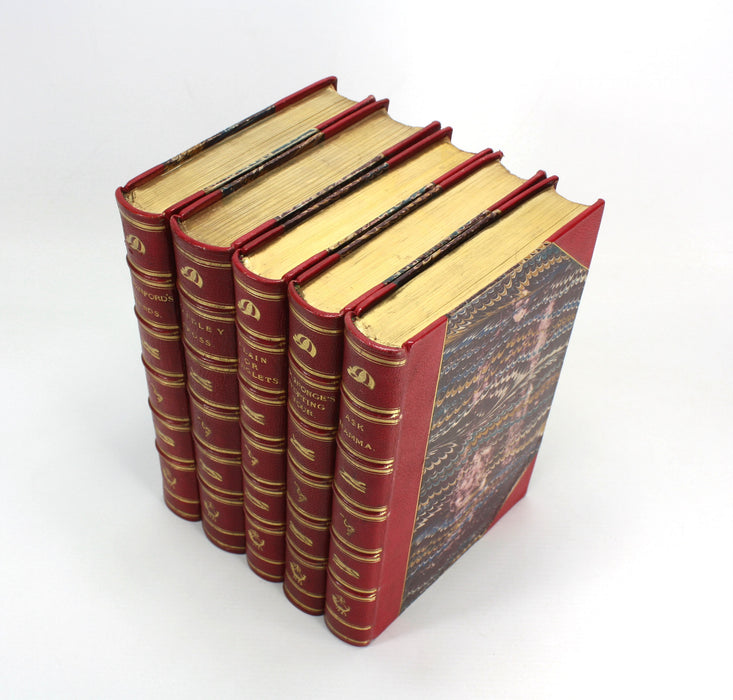 Set of 5 Jorrocks novels by R. S. Surtees, c.1870, housed in Walnut presentation case