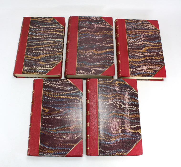 Set of 5 Jorrocks novels by R. S. Surtees, c.1870, housed in Walnut presentation case