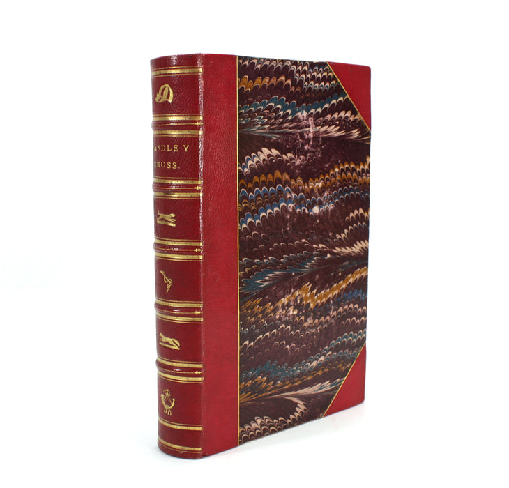 Set of 5 Jorrocks novels by R. S. Surtees, c.1870, housed in Walnut presentation case