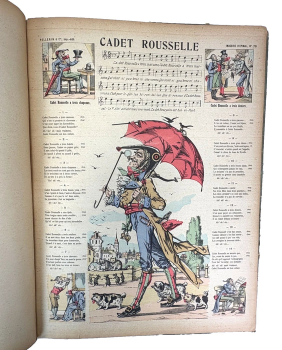 Seule Imagerie d'Epinal; Vieilles Eternelles Rondes et Chansons. c. 1890.