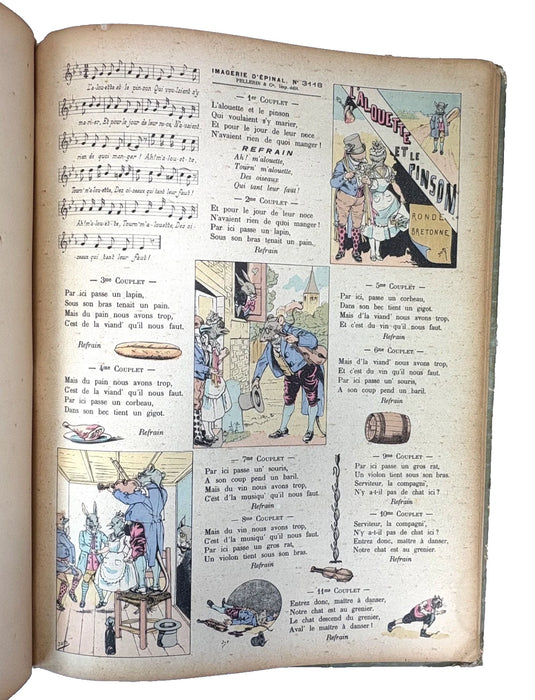 Seule Imagerie d'Epinal; Vieilles Eternelles Rondes et Chansons. c. 1890.