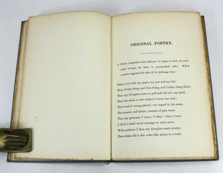 Original Poetry by Victor & Cazire, (Percy Bysshe Shelley & Elizabeth Shelley). Edited by Richard Garnett, 1898