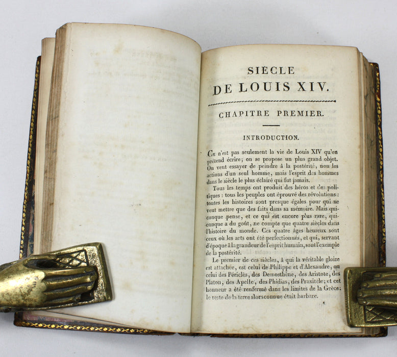 Siecle de Louis XIV, Edition Stereotype, Augmentee d'une Tables des Matieres, Paris, 1810, 2 Volume set