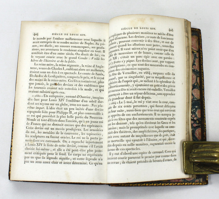 Siecle de Louis XIV, Edition Stereotype, Augmentee d'une Tables des Matieres, Paris, 1810, 2 Volume set