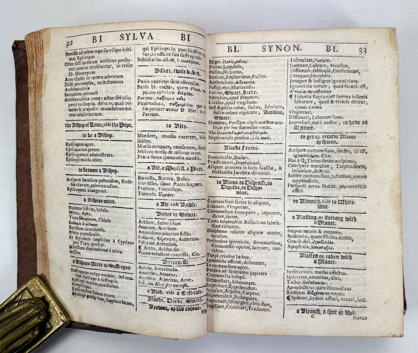 Simon Pelegromius. Synonymorum Sylva. London; Norton & Whitaker, 1632.