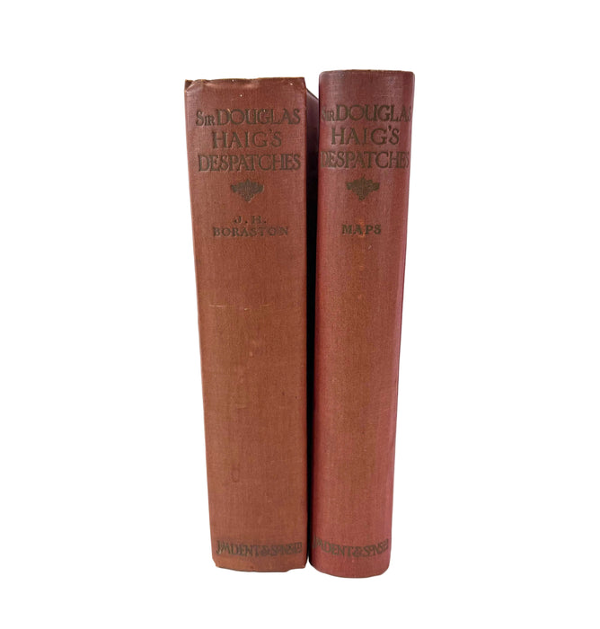 Sir Douglas Haig's Despatches, edited by J.H. Boraston, 1919 first edition set, complete with Maps box