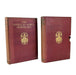 Two vintage hardcover books of Sir Douglas Haigs Despatches, featuring maroon cloth covers with gold-foiled lettering and crest emblems, displayed on a white background.