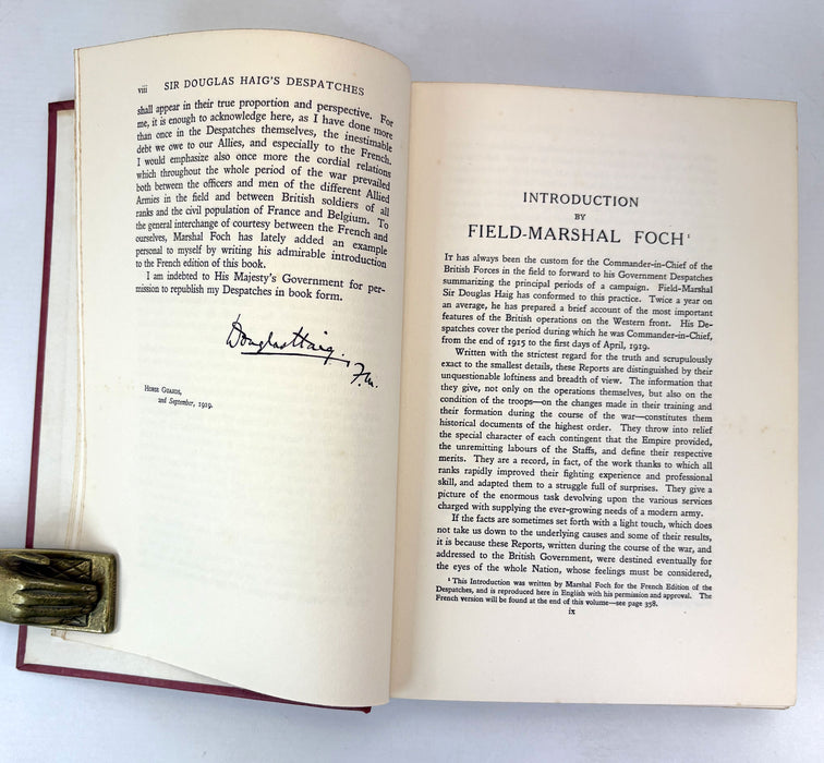 Sir Douglas Haig's Despatches, edited by J.H. Boraston, 1919 first edition set, complete with Maps box