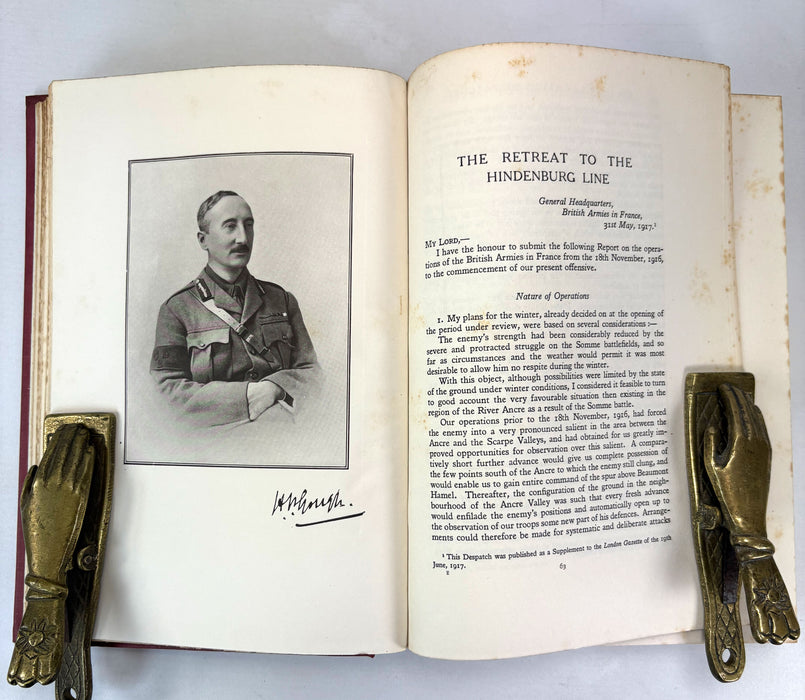 Sir Douglas Haig's Despatches, edited by J.H. Boraston, 1919 first edition set, complete with Maps box