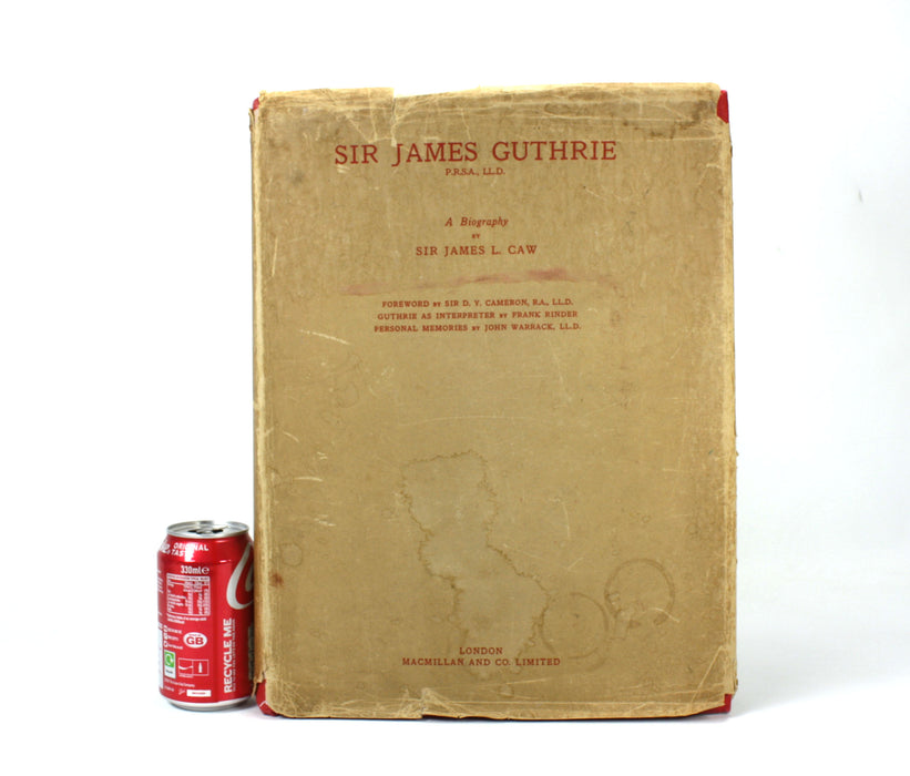 Sir James Guthrie; A Biography, Sir James L. Caw, 1932, Glasgow School of Art Prize Presentation copy