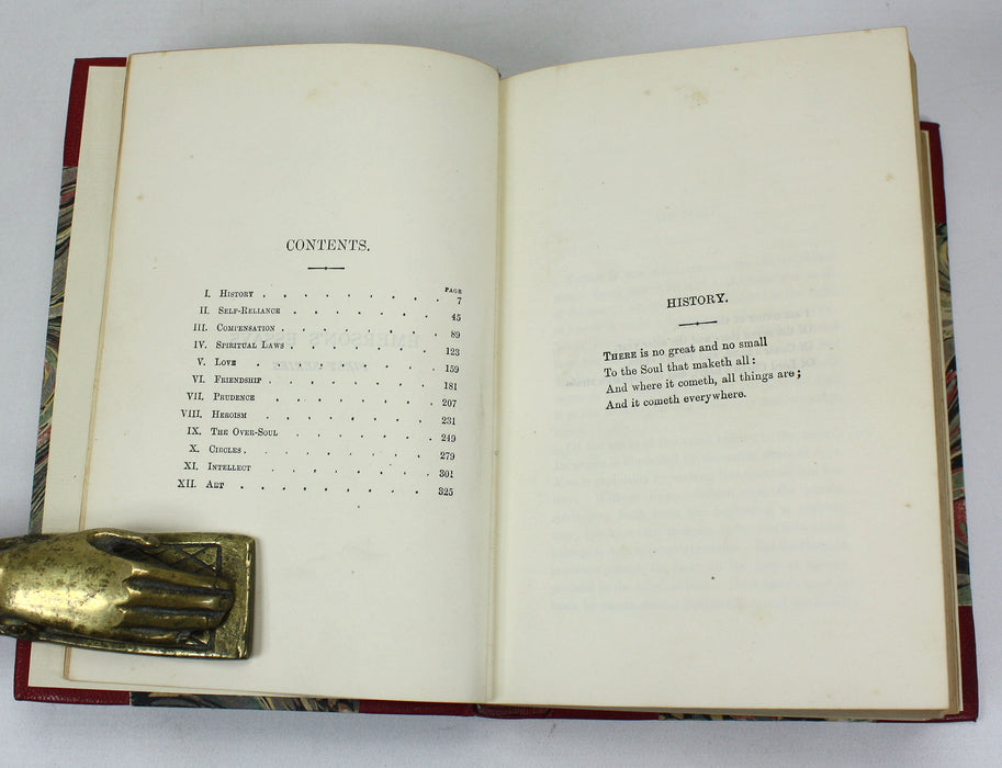 Sir John Lubbock's Hundred Books: Essays, by Ralph Waldo Emerson, Author's Copyright Edition, Routledge, c. 1893.