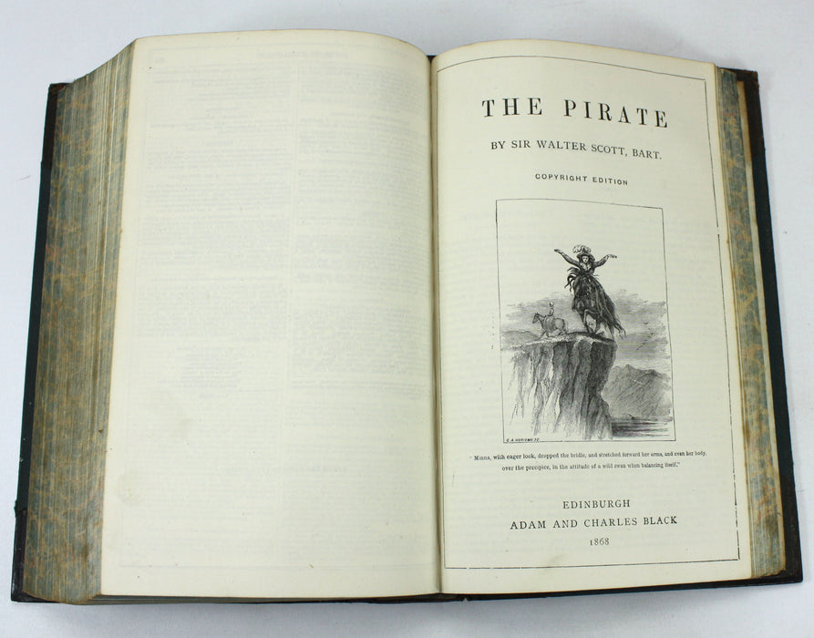 Sir Walter Scott; The Waverley Novels, Copyright Edition Entire, Adam & Charles Black, 1868, 3 Volumes