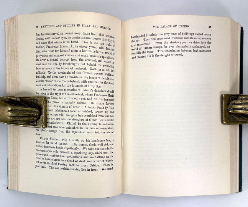 Sketches and Studies in Italy and Greece, John Addington Symonds; First Series, Second Series, & Third Series.