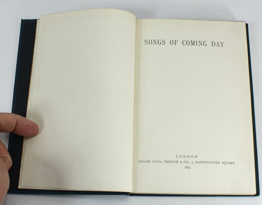 Songs of Coming Day, 1885.