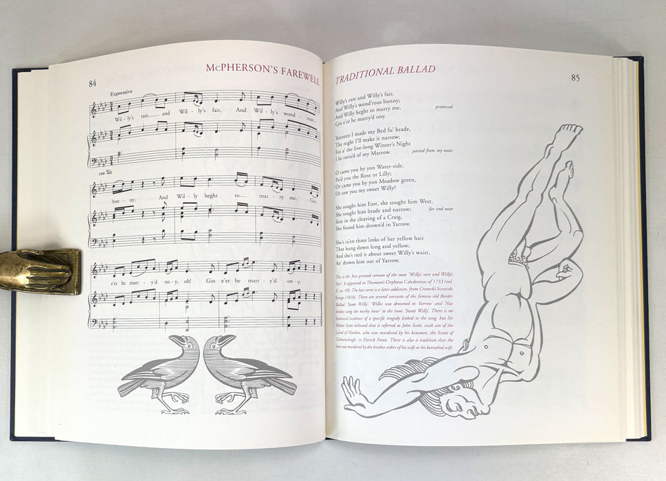 Songs of Scotland. Edited by Wilma Paterson and Illustrated by Alasdair Gray, 1996. Scarce withdrawn first impression.