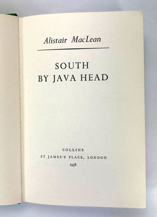 South by Java Head, Alistair Maclean, 1958 first edition