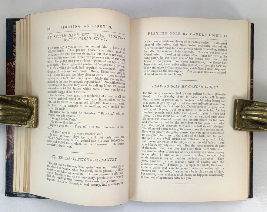 Sporting Anecdotes, Being Anecdotal Annals, Descriptions, Tales and Incidents, by "Ellangowan", 1889