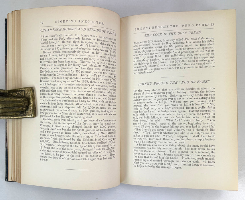 Sporting Anecdotes, Being Anecdotal Annals, Descriptions, Tales and Incidents, by "Ellangowan", 1889