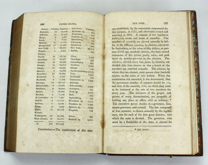 Statistical, Political, and Historical Account of the United States of North America, D.B. Warden, 1819, 3 Vols complete