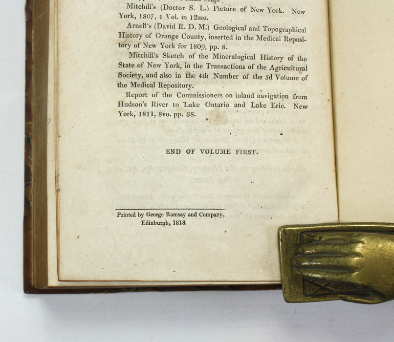 Statistical, Political, and Historical Account of the United States of North America, D.B. Warden, 1819, 3 Vols complete