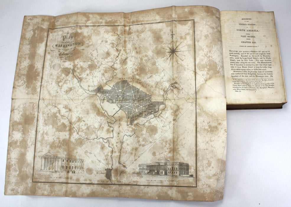 Statistical, Political, and Historical Account of the United States of North America, D.B. Warden, 1819, 3 Vols complete