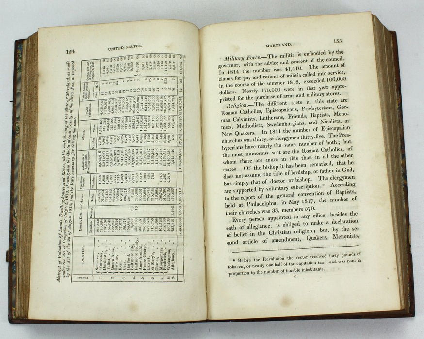 Statistical, Political, and Historical Account of the United States of North America, D.B. Warden, 1819, 3 Vols complete