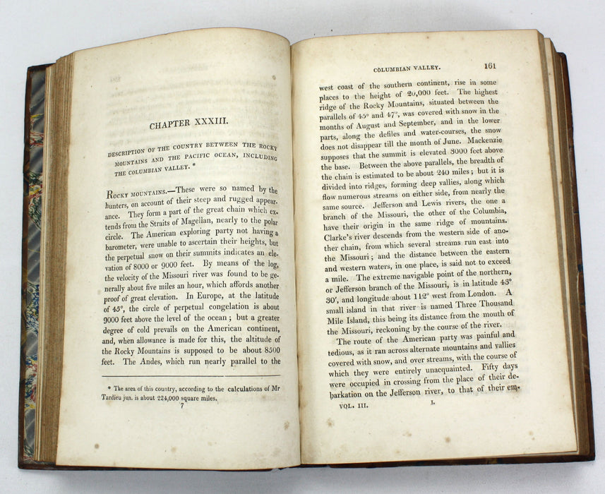 Statistical, Political, and Historical Account of the United States of North America, D.B. Warden, 1819, 3 Vols complete