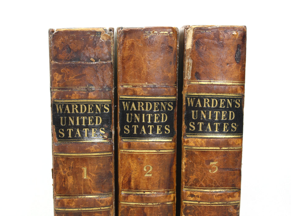 Statistical, Political, and Historical Account of the United States of North America, D.B. Warden, 1819, 3 Vols complete