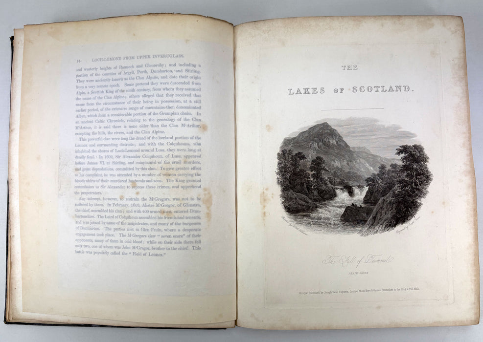 Swan's Views of the Lakes of Scotland, Parts 1-8 Proof Copy - Sales Prospectus, c. 1836