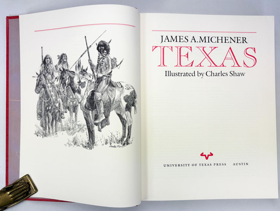 Texas, by James A. Michener, Illustrated by Charles Shaw, University of Texas Press, 1986