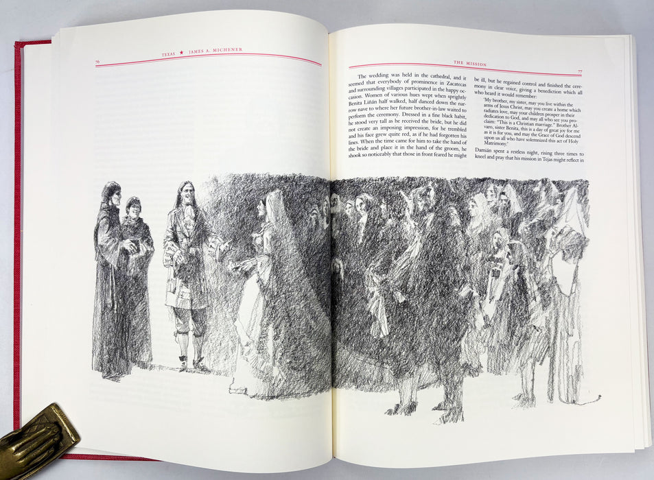 Texas, by James A. Michener, Illustrated by Charles Shaw, University of Texas Press, 1986