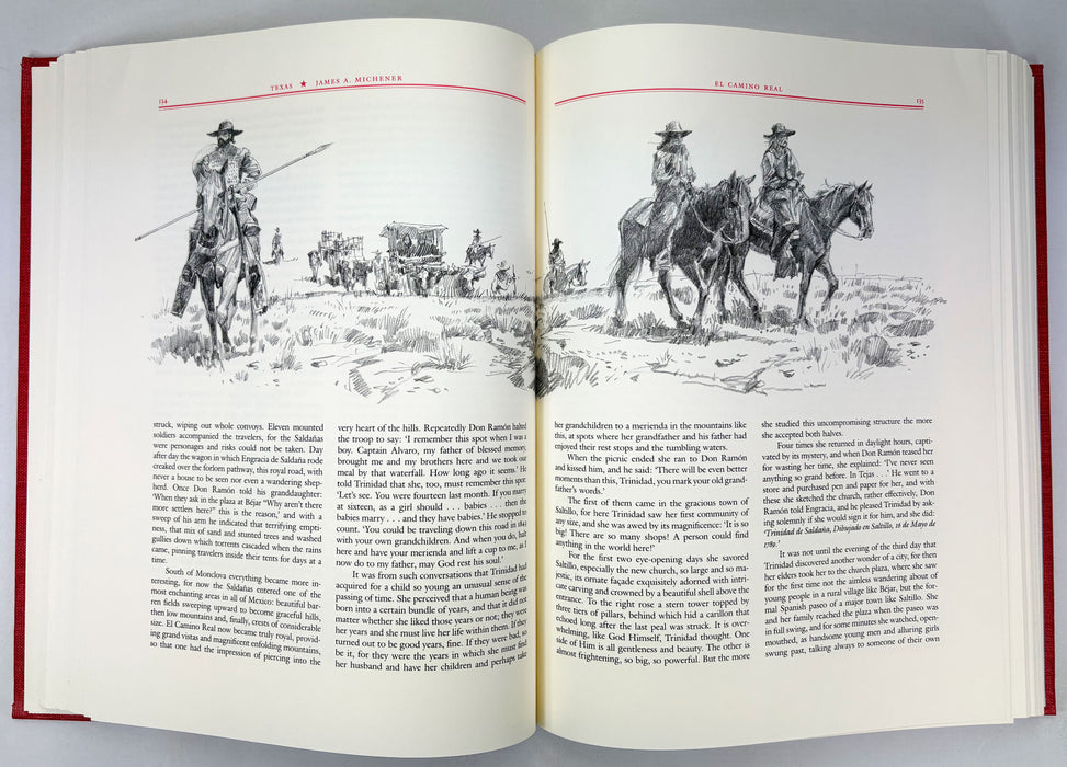 Texas, by James A. Michener, Illustrated by Charles Shaw, University of Texas Press, 1986
