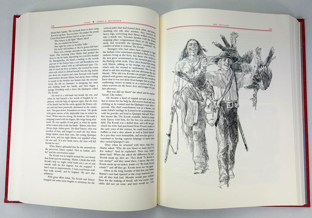 Texas, by James A. Michener, Illustrated by Charles Shaw, University of Texas Press, 1986